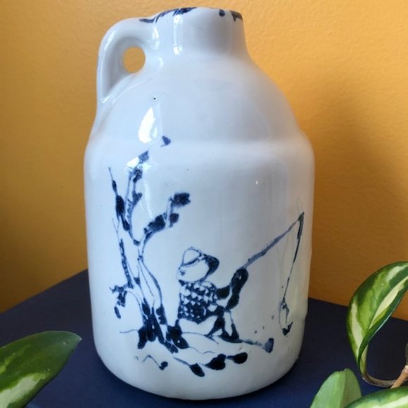 Vintage Studio Pottery Jug Cottagecore Decor Old - Picture 2 of 6